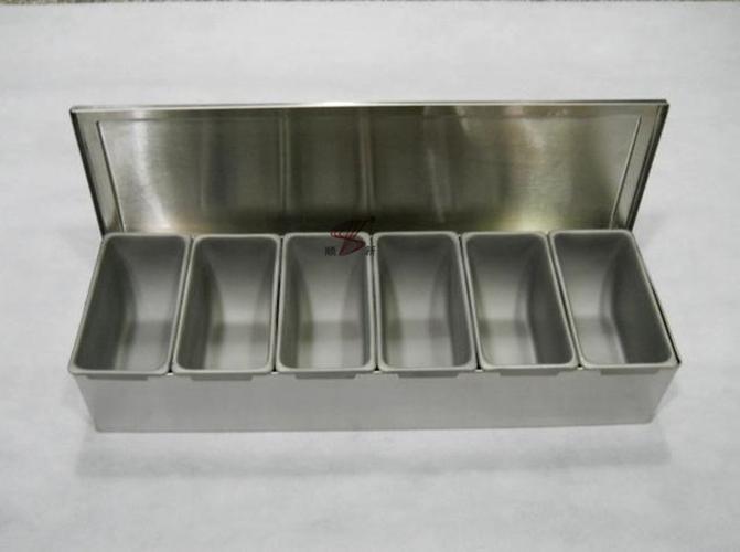 厂家直销多味多格调味盒 不锈钢三格三味调料盒 调味盒 厨房必备